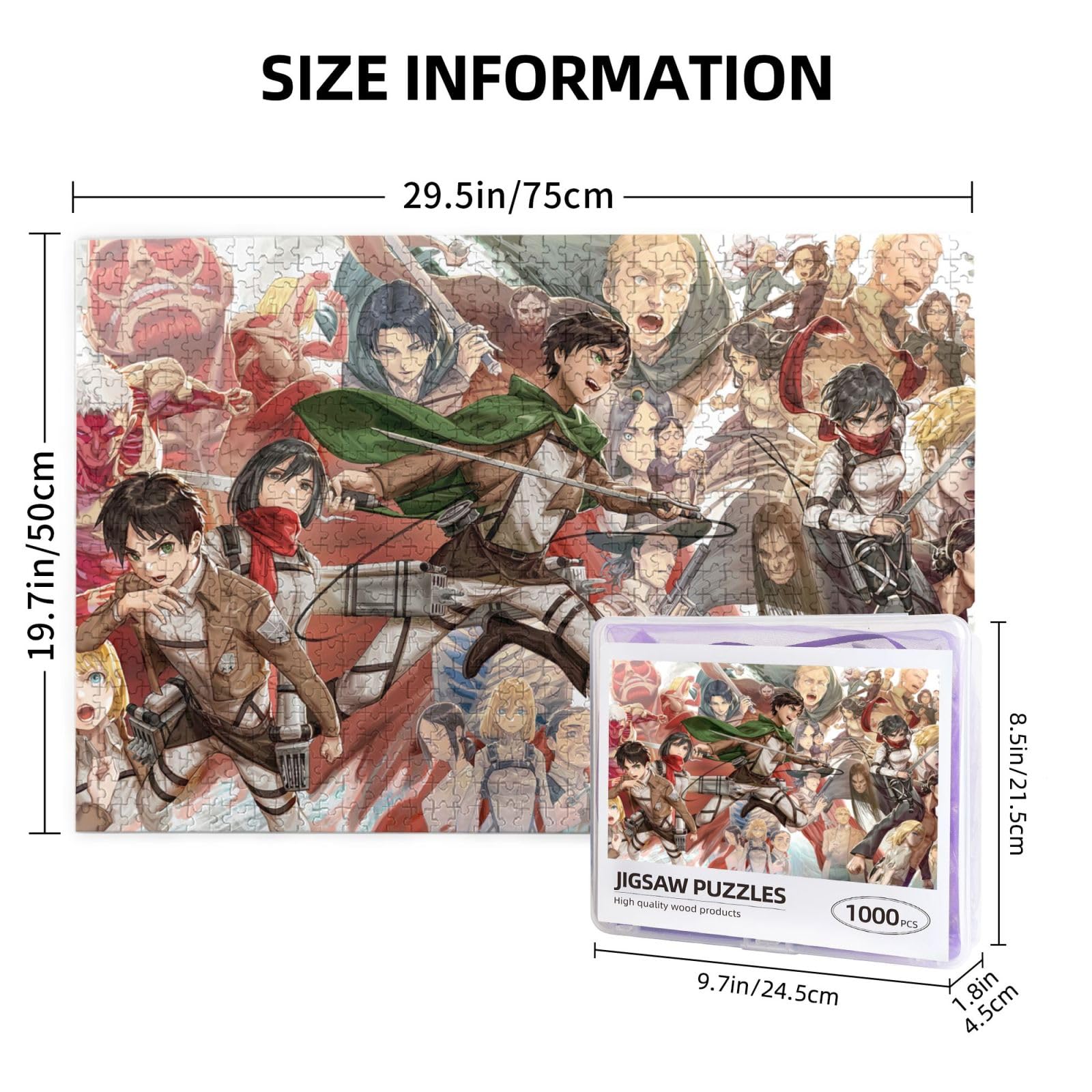 Amazon.co.jp: 木製パズル 進撃の巨人(10) ジグソーパズル 1000ピース